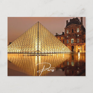 Paris Louvre (Paris) Inbjudan Vykort