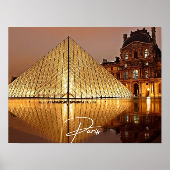 Paris Louvre Poster (Framsidan)