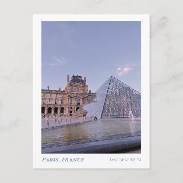 Paris, Louvren | Resa Vykort (Framsida)