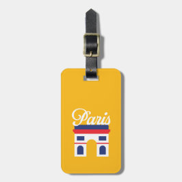 Paris Luggage Tag Bagagebricka