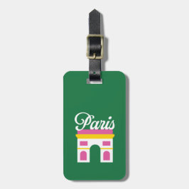 Paris Luggage Tag Bagagebricka