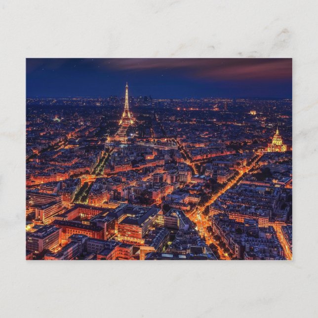 Paris lumières vykort (Framsida)