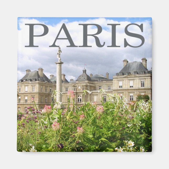 Paris Luxemburg Gardens Magnet (Framsidan)
