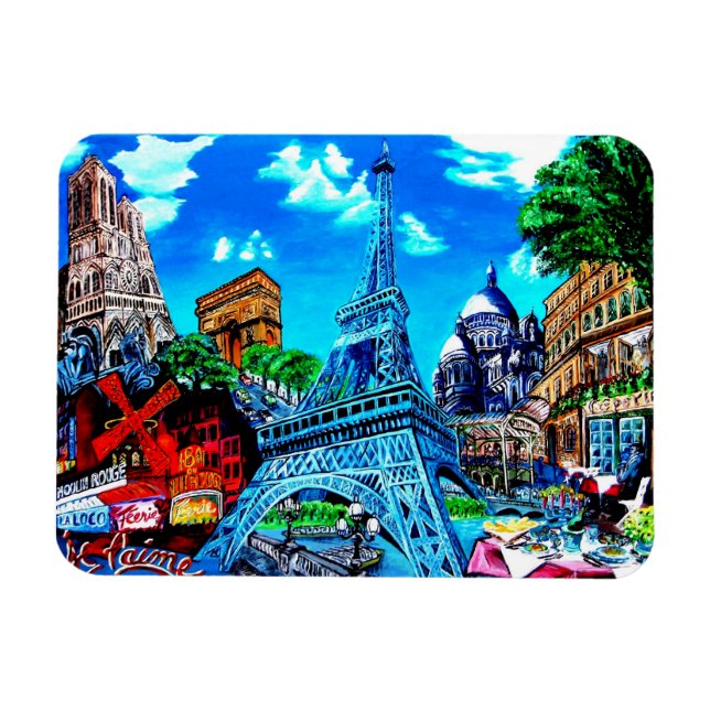 Paris Magnet Souvenir (Horisontell)