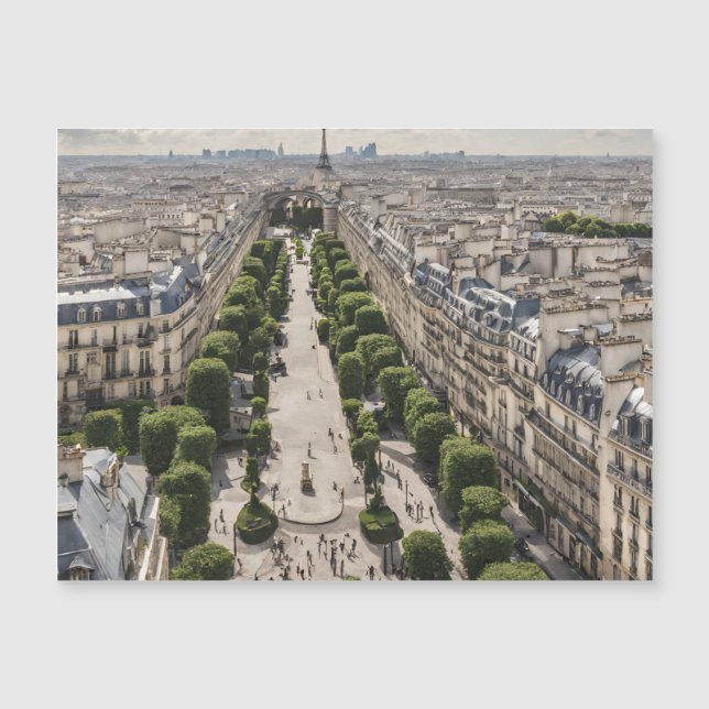 Paris Magnetisk Kort (Framsida)