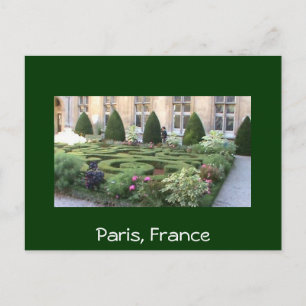 Paris Maze-trädgård Vykort