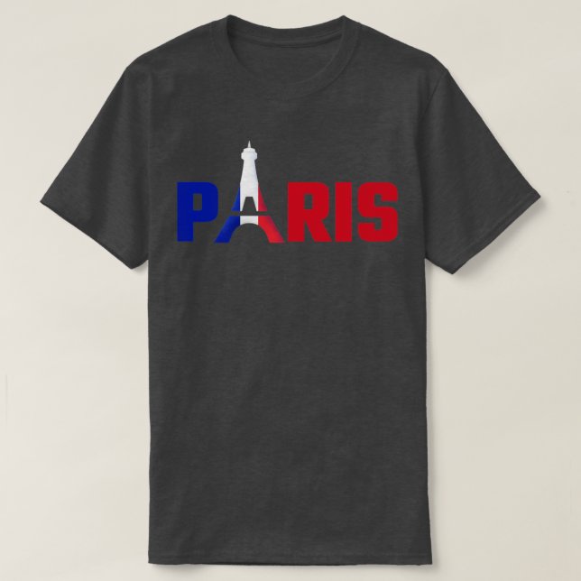 Paris med Eiffel Torn T Shirt (Design framsida)