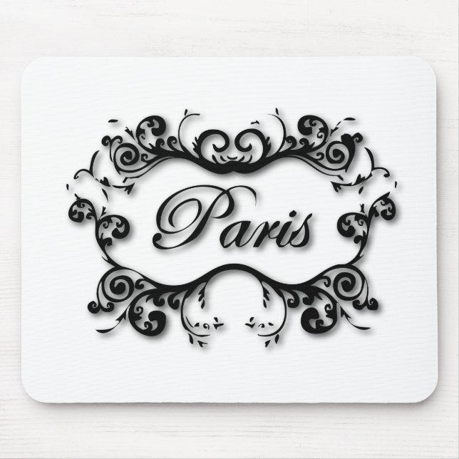 Paris med Scrollsar Musmatta (Framsidan)