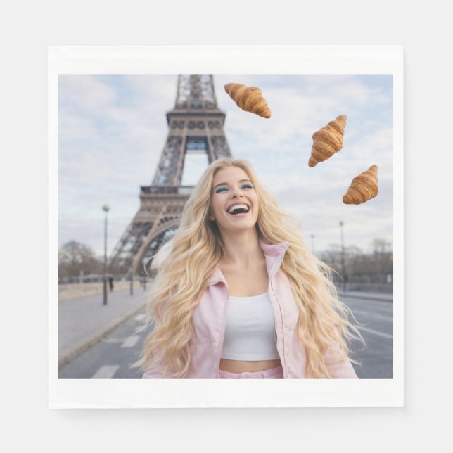 PARIS - MERCI BEAUCOUP PAPPERSSERVETT (Framsidan)