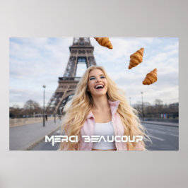 PARIS - MERCI BEAUCOUP POSTER