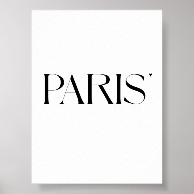 Paris - minimalistic typography poster (Framsidan)