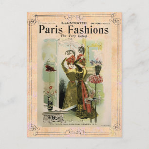 Paris Mode 2- vykort/inbjudan/OSA #18 Inbjudan Vykort