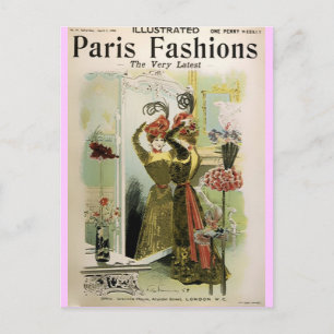Paris Mode 2- vykort/inbjudan/OSA #18 Inbjudan Vykort