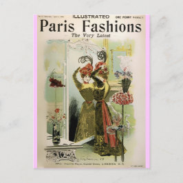 Paris Mode 2- vykort/inbjudan/OSA #18 Inbjudan Vykort