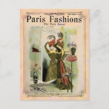 Paris Mode 2- vykort/inbjudan/OSA
