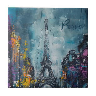 Paris Mode Natt Kakelplatta