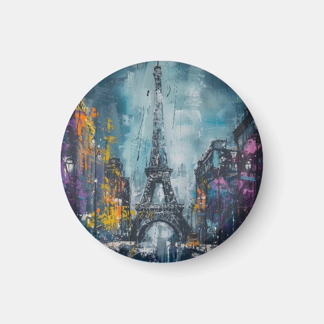 Paris Mode Natt Magnet (Framsidan)