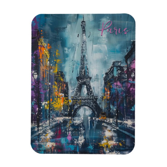 Paris Mode Natt Magnet (Vertikal)