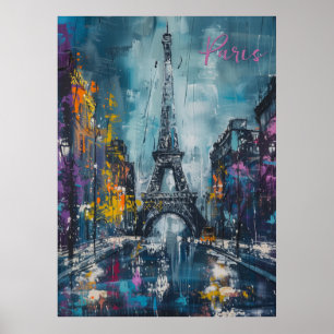 Paris Mode Natt Poster