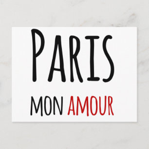 Paris, mon kärlek vykort