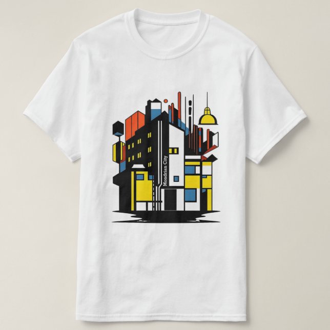 paris mondrian city jnf t shirt (Design framsida)
