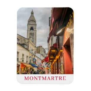 Paris Montmartre i kvällens kylmagnet Magnet
