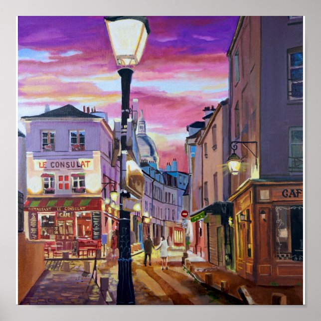 Paris Montmartre Poster (Framsidan)