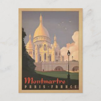 Paris Montmartre Vintage Vykort