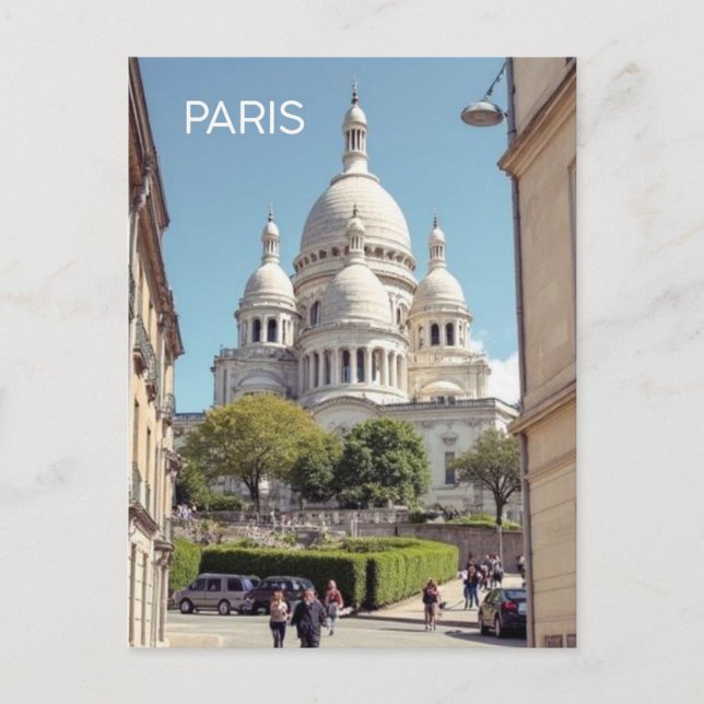 Paris Montmartre Vykort (Framsida)