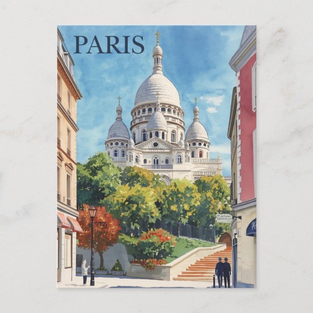 Paris Montmartre Vykort (Framsida)