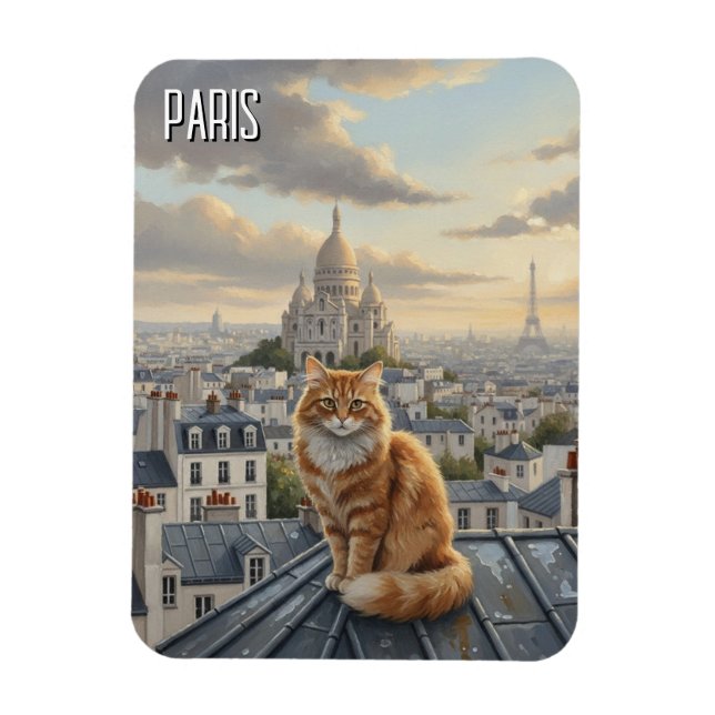 Paris Montmartre vykort Magnet (Vertikal)