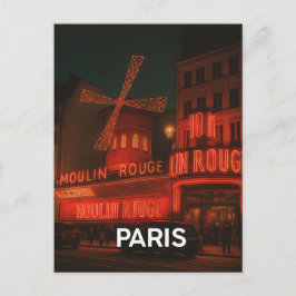 Paris Moulin Rouge Vykort