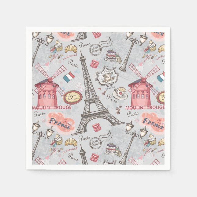 Paris napkins pappersservett (Framsidan)