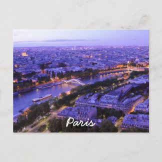 Paris nattvad, Paris, Frankrike Vykort