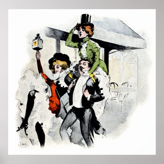 Paris Nightlife nr 4 Poster (Framsidan)