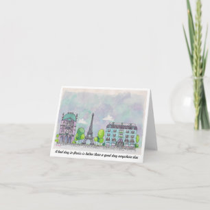 Paris Notecard Kort
