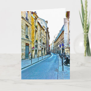 Paris noterar kortet som presenterar Le Marais. Kort
