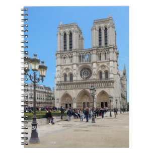 PARIS Notre Dame Anteckningsbok Med Spiral
