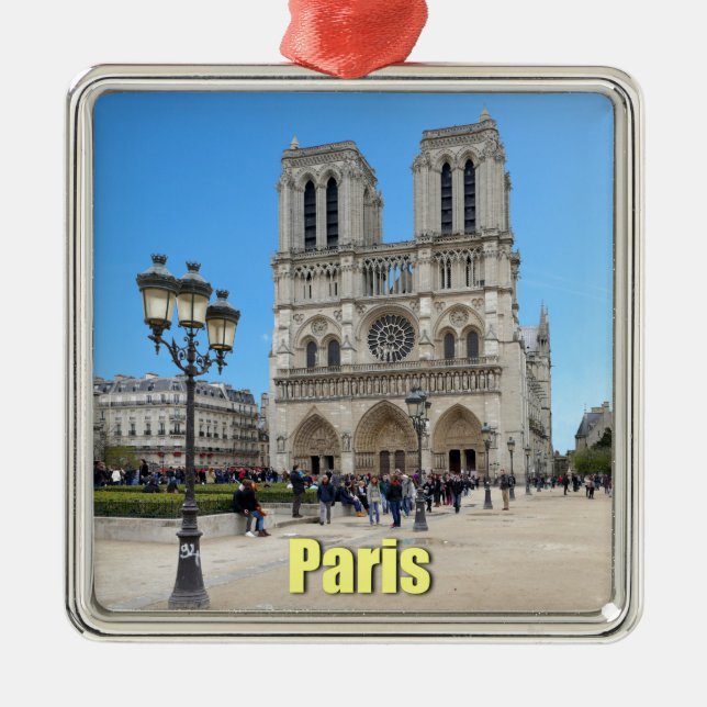 PARIS Notre Dame Julgransprydnad Metall (Framsidan)