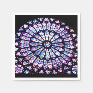 Paris Notre Dame nedfläckad glass - Ro-fönstret Pappersservett