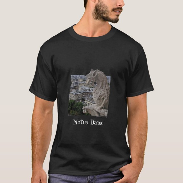 Paris Notre Dame T-tröja T Shirt (Framsida)