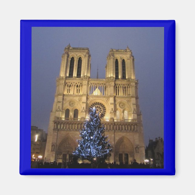 Paris - Notre Dame vid jul Magnet (Framsidan)