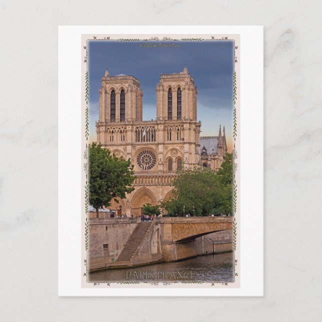 Paris - Notre Dame Vykort (Framsida)