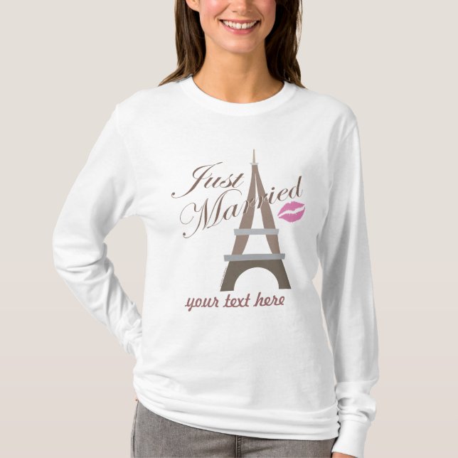Paris Ny gifta T-shirt (Framsida)