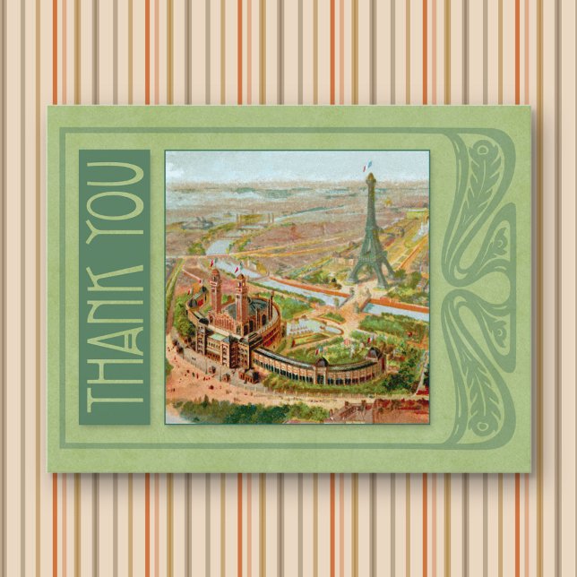 Paris Nytt tack-kort Vykort (Skapare uppladdad)