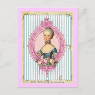 Paris och Antoinette Vykort