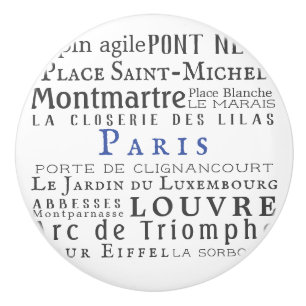 Paris och dess landmärken knopp
