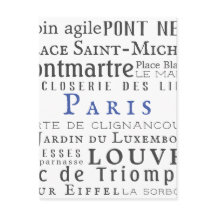 Paris och dess landmärken