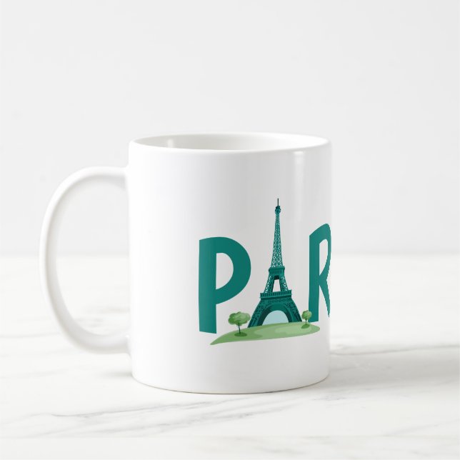 Paris och det är vackert Eiffel torn-kaffe Mugg (Vänster)