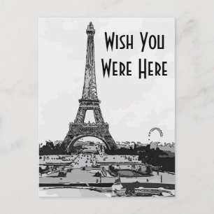 Paris, önskar att du var här, vykort